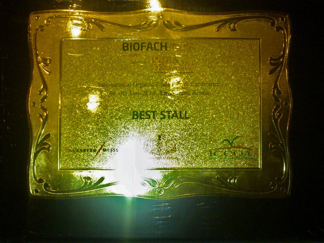 Bio Fach Kochin Best Stall Winner 2014